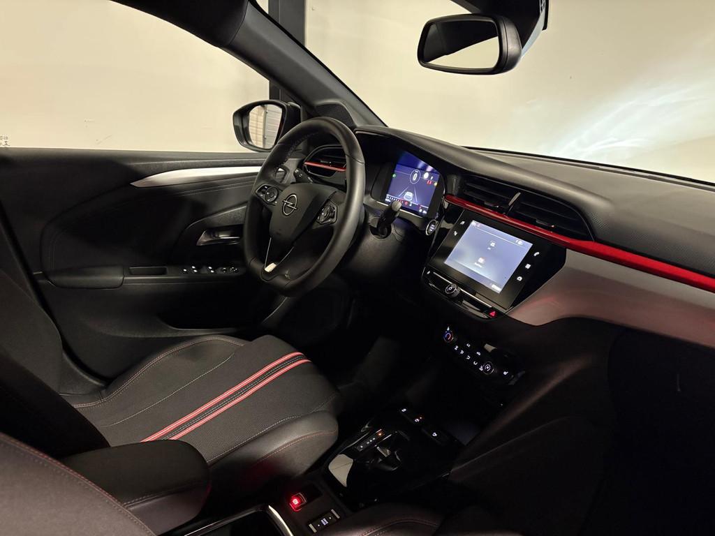 Opel Corsa 1.2 GS Line KEYLESS CAM CARPLAY 130PK, Auto's, Opel, Stof, Gebruikt, Zwart, 1199 cc