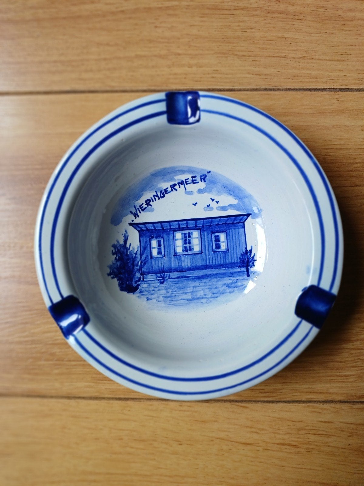 Delftsblauwe asbak Wieringermeer, Ophalen of Verzenden