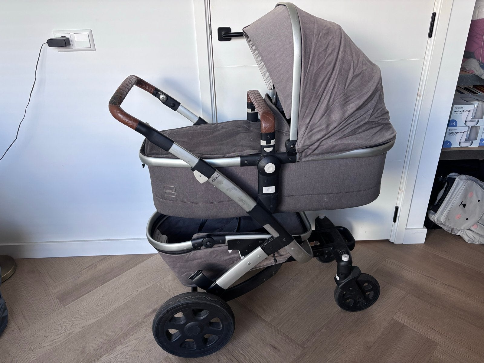 Joolz Geo Combiwagen met Reiswieg - Gebruikt, Kinderen en Baby's, Kinderwagens en Combinaties, Ophalen, Gebruikt, Combiwagen, Met reiswieg