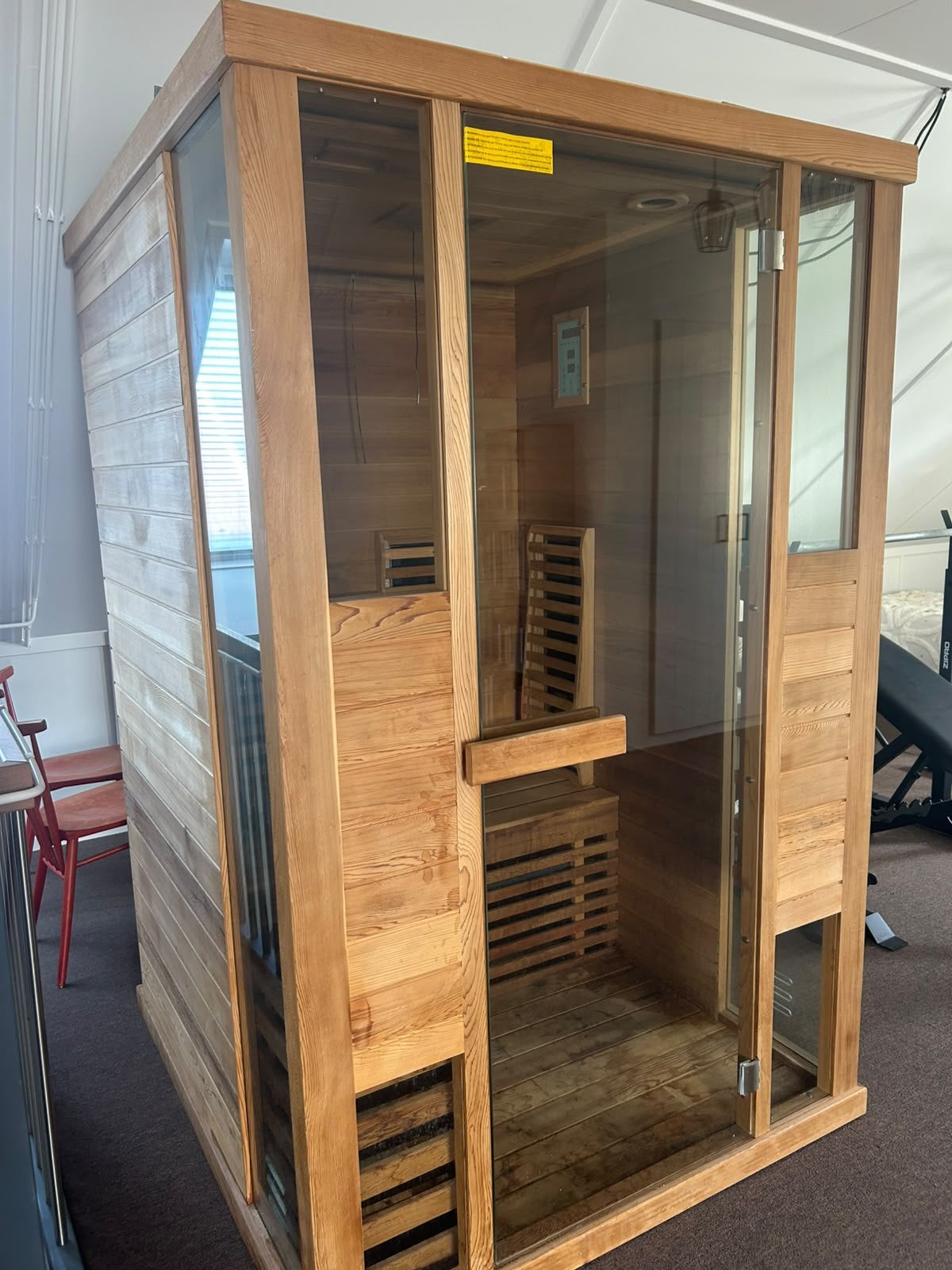 Infrarood sauna, Sport en Fitness, Ophalen, Zo goed als nieuw, Complete sauna