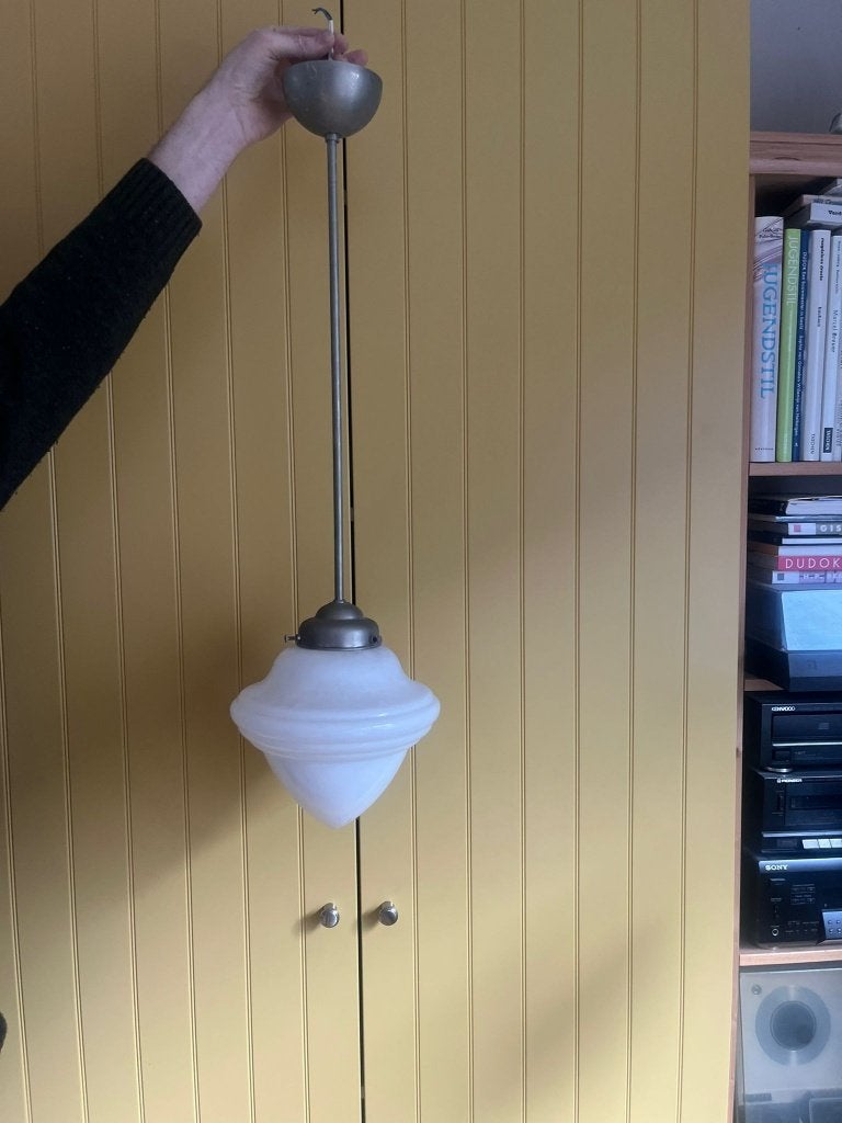 Mooie jaren 30 lamp in Gispen stijl, Ophalen, Gebruikt