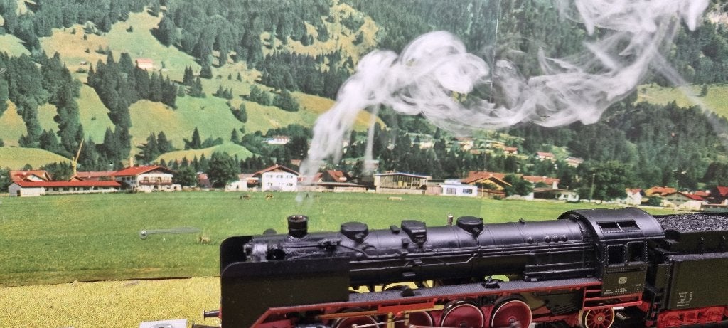 marklin 3082 met faulhaber motor + rook + vloeistof, Wisselstroom, Locomotief, Ophalen of Verzenden, Zo goed als nieuw