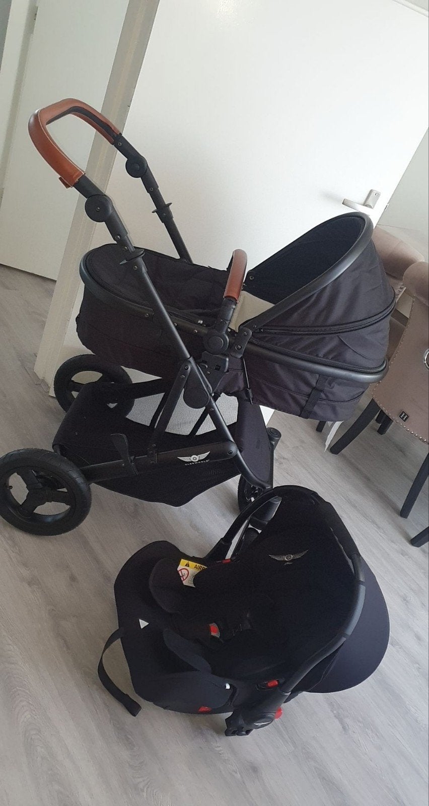 Sleeworld kinderwagen 3 in 1 met luchtbanden, Ophalen, Gebruikt, Overige merken, Luchtbanden