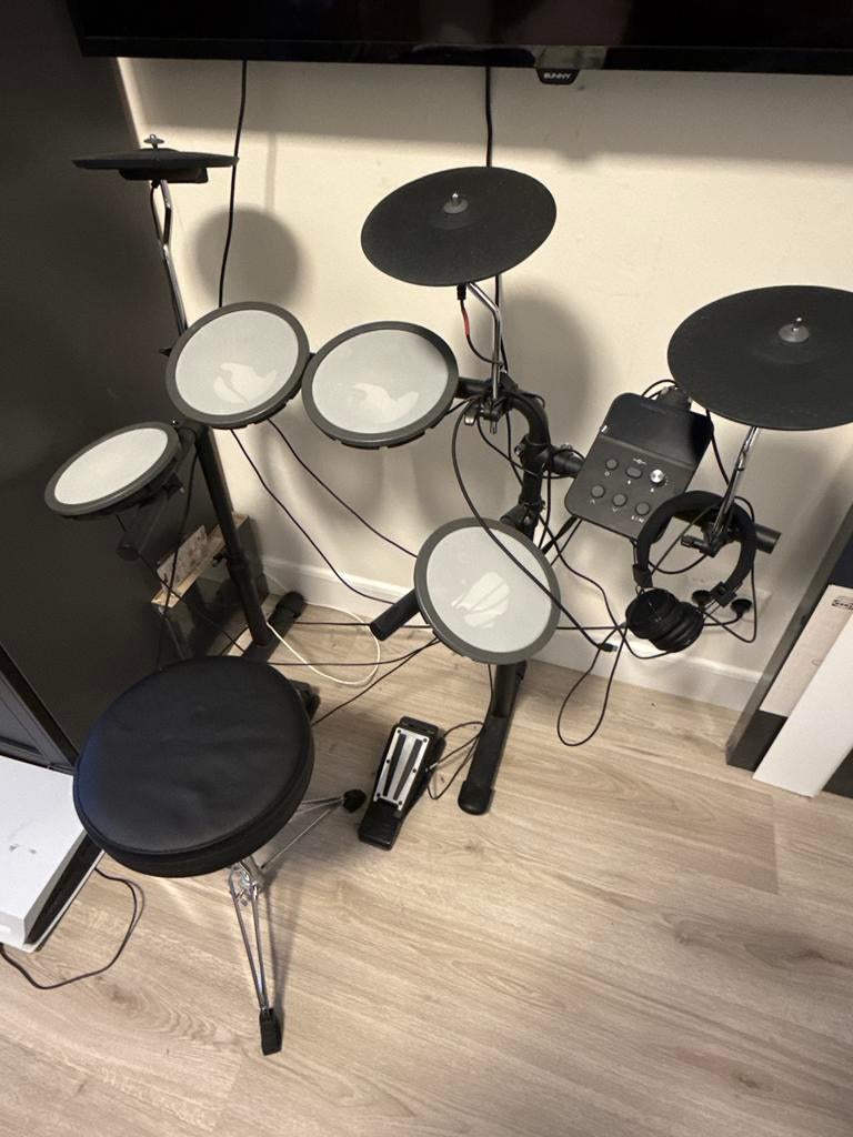 VISIONDRUM Elektronisch Drumstel met Kruk en Hoofdtelefoon, Ophalen, Zo goed als nieuw, Overige merken, Elektronisch