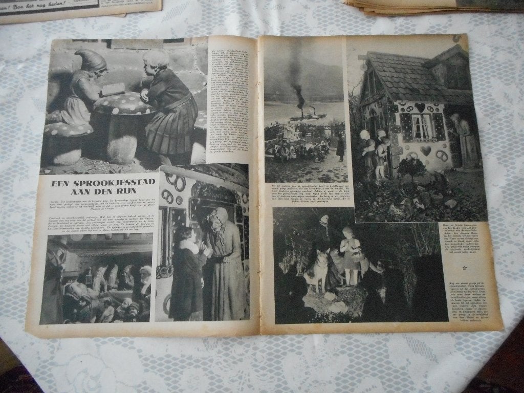 Sprookjes. Otto Heilmann. Beeldhouwer sprookjesfig. 1937., Ophalen of Verzenden, 1920 tot 1940, Knipsel(s)