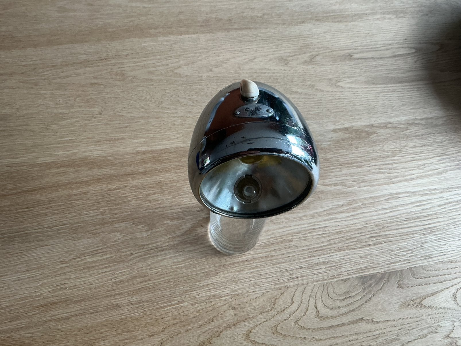 KAPTEIN MOBYLETTE KOPLAMP MET LOGO EN SCHAKELAAR EN EMBLEMEN, Fietsen en Brommers, Ophalen of Verzenden, Gebruikt, Koplamp, Overige merken