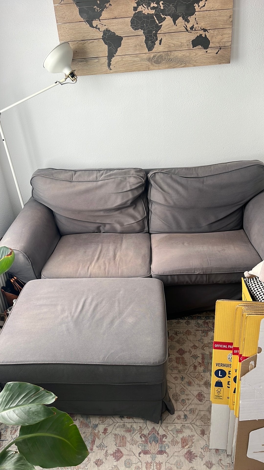 Ikea Ektorp 2-zits te koop zonder hocker, Huis en Inrichting, Ophalen, Gebruikt, Driepersoons, 75 tot 100 cm