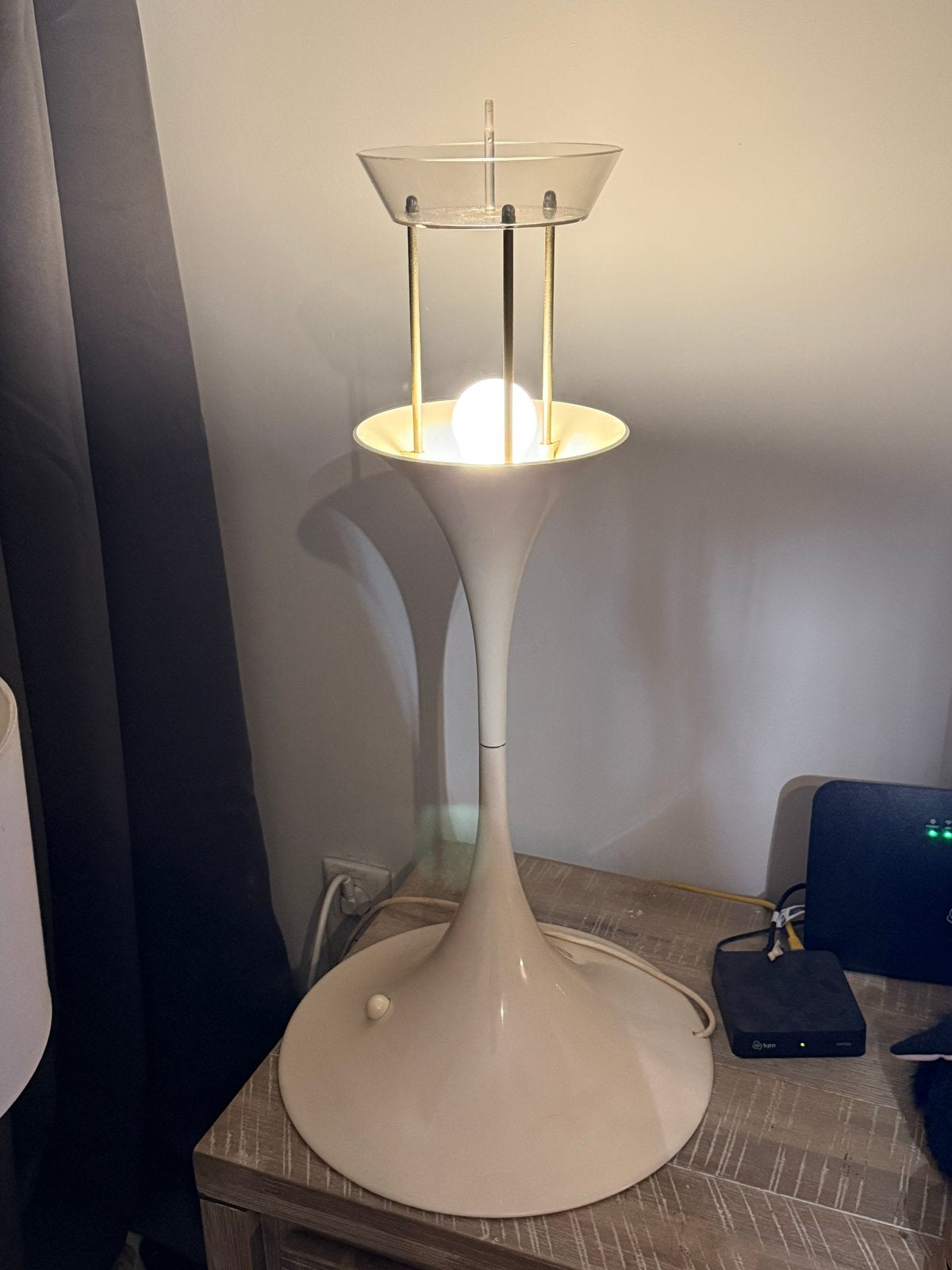 Louis Poulsen Panthella Tafellamp Ø50 - Verner Panton, Huis en Inrichting, Lampen | Tafellampen, B, Kunststof, Gebruikt, A
