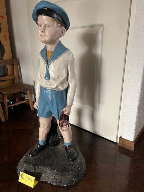 Matroos/Ketelbinkie groot beeld (80 cm), Ophalen of Verzenden, Geglazuurd