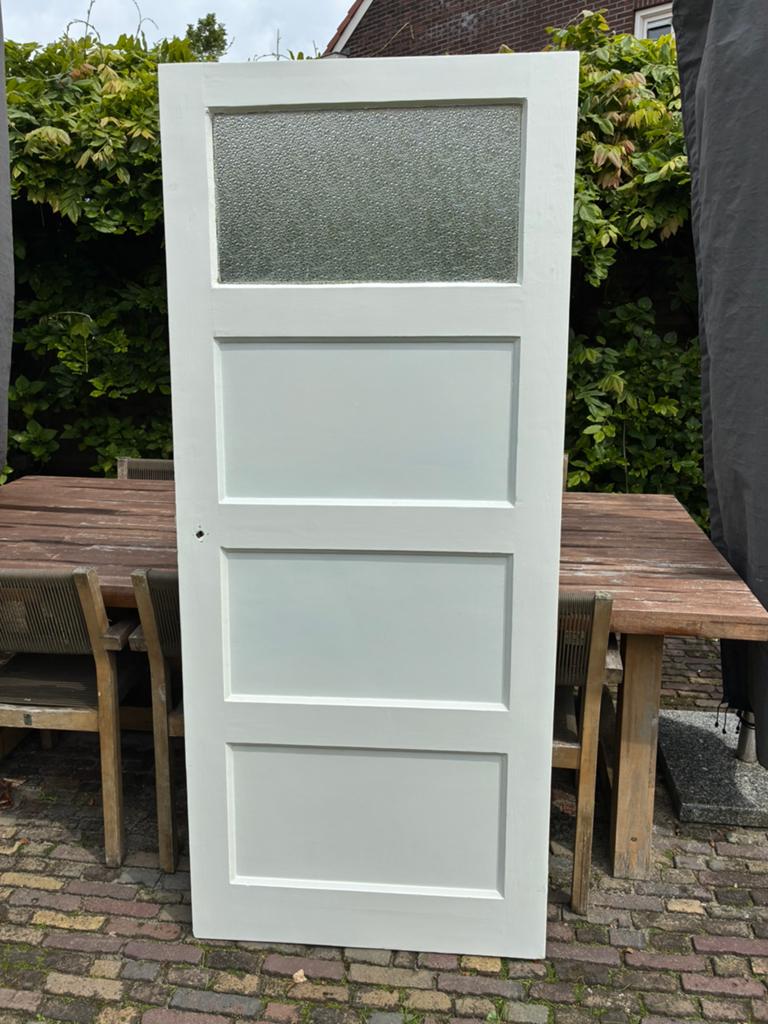 Oude jaren 30 paneeldeur, Doe-het-zelf en Verbouw, Deuren en Horren, 80 tot 100 cm, Binnendeur, Minder dan 200 cm, Ophalen of Verzenden