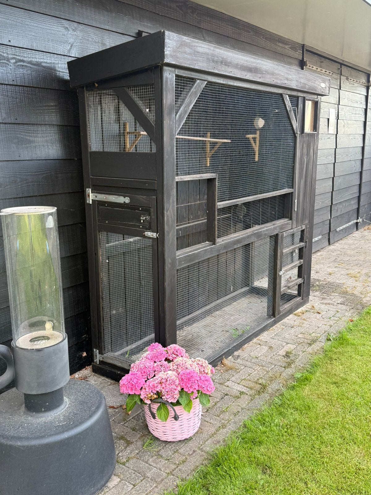 Voldux Volière met geïsoleerd nachthok – 200  188  60 cm, Dieren en Toebehoren, Ophalen, Gebruikt, Overige typen