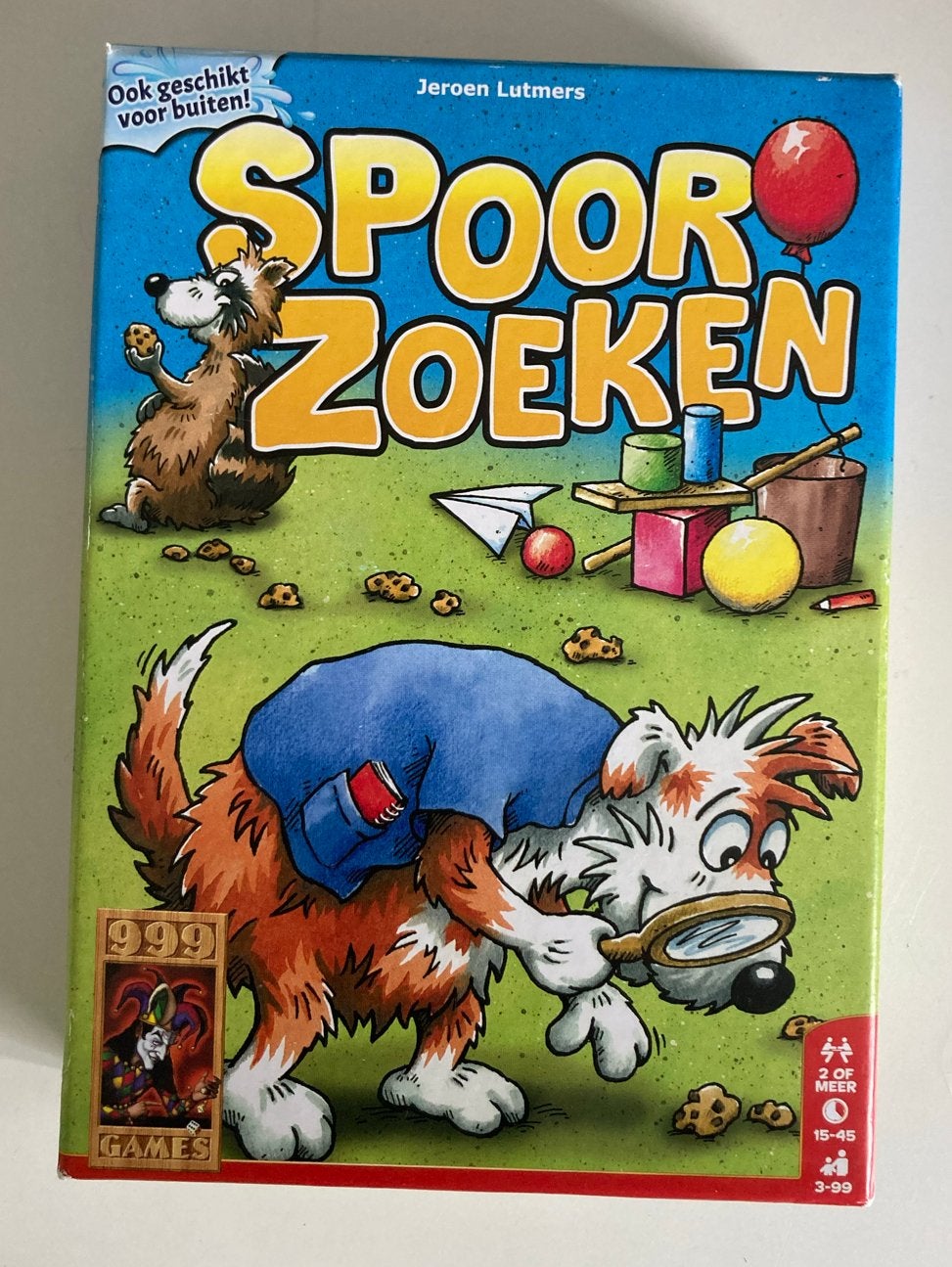 999 Games Spoorzoeken -actief kaartspel voor kinderen, Een of twee spelers, Ophalen of Verzenden, Gebruikt