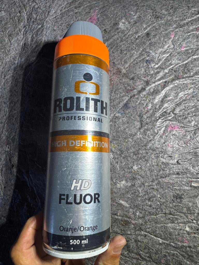 Rolith Professional HD Fluor Oranje Spuitbus 500 ml, Ophalen of Verzenden
