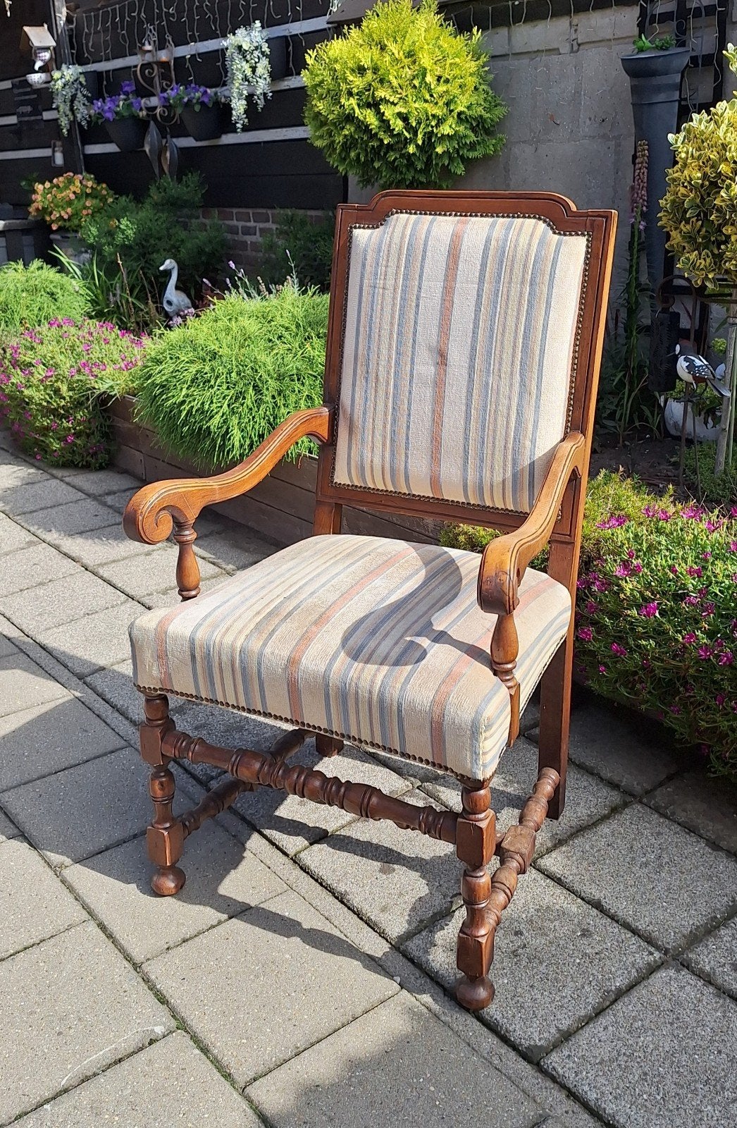 Degelijke vintage rokersstoel fauteuil, Antiek en Kunst, Antiek | Meubels | Stoelen en Banken, Ophalen