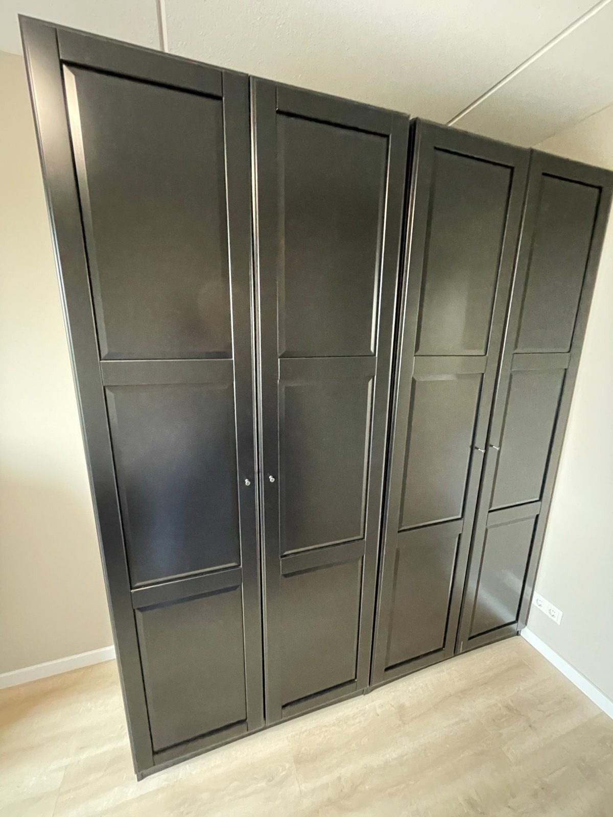 Twee IKEA Pax kasten 100x235 cm bruin/zwart, Ophalen, 100 tot 150 cm, 200 cm of meer, Zo goed als nieuw