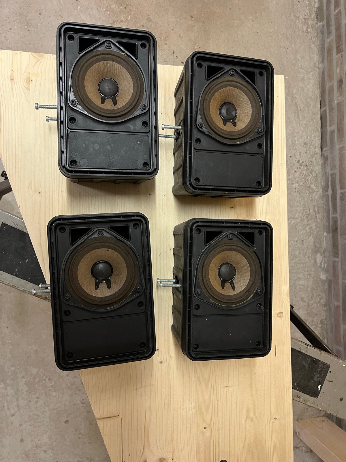 Bose 101 Music Monitor speakers (4 stuks), Gebruikt, Ophalen of Verzenden, 60 tot 120 watt, Bose
