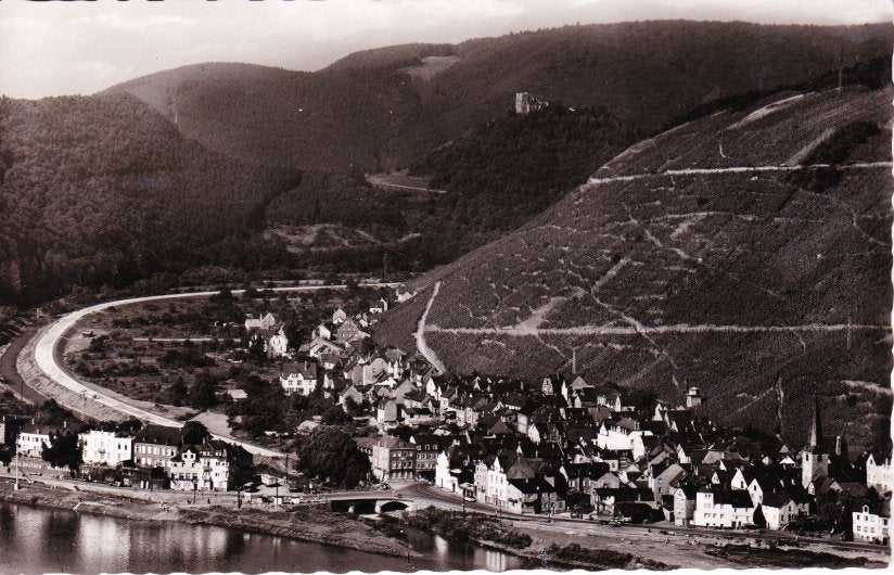 ALF an der Mosel mit Burg Arros.  30-06, Ophalen of Verzenden, 1940 tot 1960, Ongelopen, Duitsland