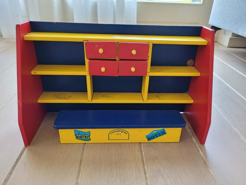 Houten Speelgoedkassa - Vintage Winkelplezier voor Kinderen, Ophalen of Verzenden, Gebruikt, Overige typen