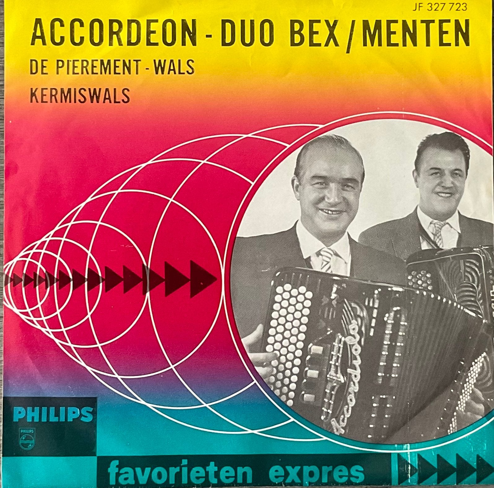 Accordeon-duo BEX/MENTEN - De pierement-wals (HEEL MOOI), Verzenden, 7 inch