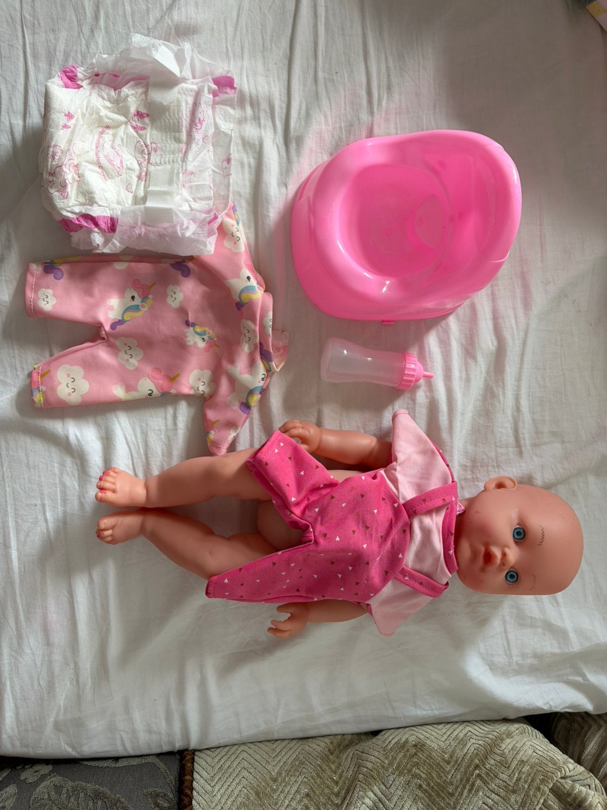 Pop met andere spullen, Ophalen of Verzenden, Gebruikt, Babypop