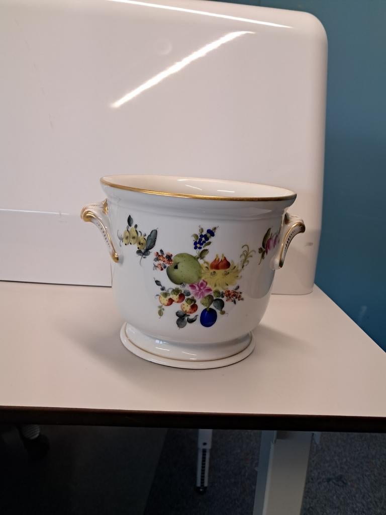 Herend Hongarije handgeschilderde porseleinen pot, Antiek en Kunst, Ophalen of Verzenden