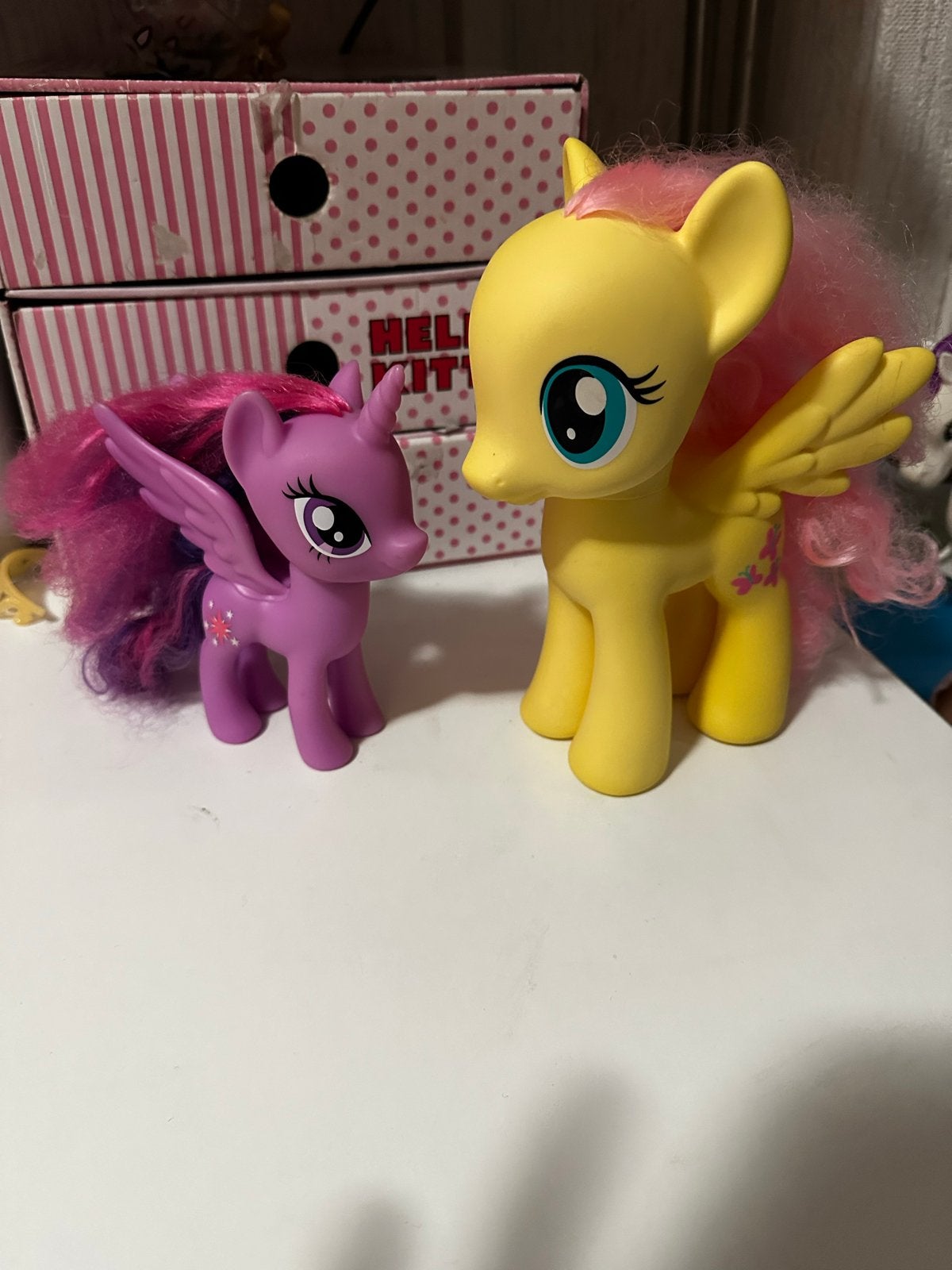 My Little Pony figuren - Twilight Sparkle & Fluttershy, Ophalen of Verzenden, Gebruikt, Overige typen