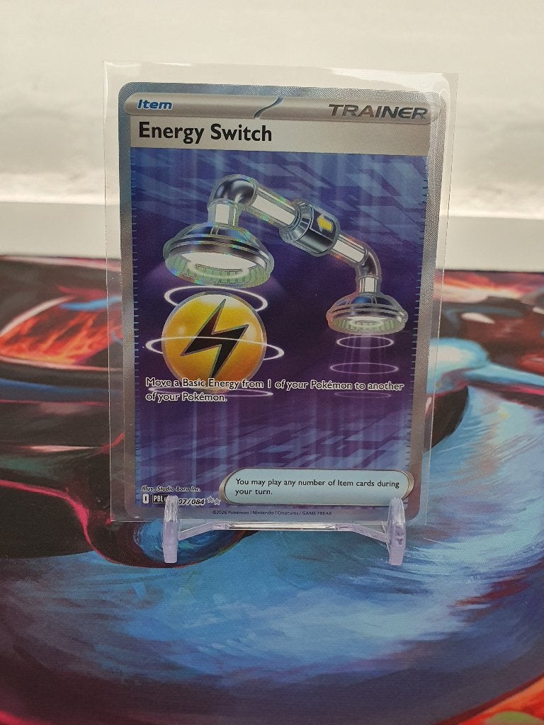 Pokémon - Energy Switch - #107 - Pitch Black, Ophalen of Verzenden, Nieuw, Losse kaart, Foil