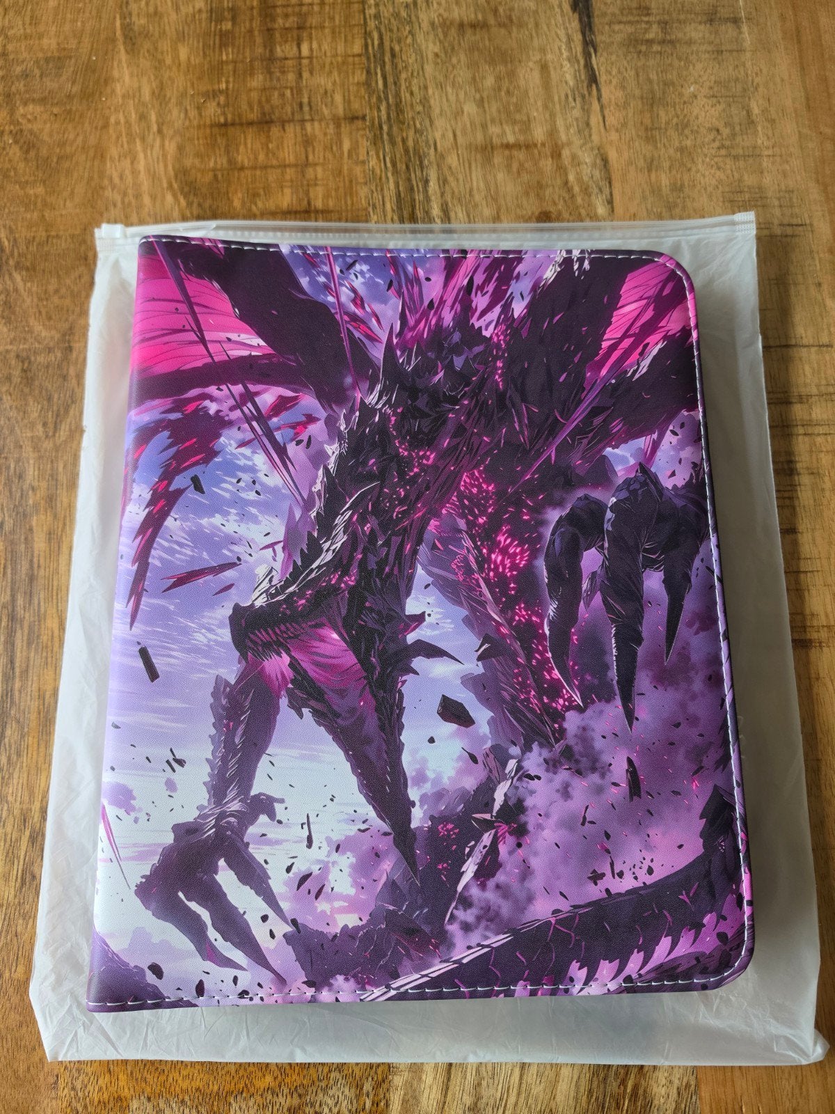 Pokémon Kaarten Binder -Zwart paars draken print, Ophalen of Verzenden, Nieuw, Overige typen