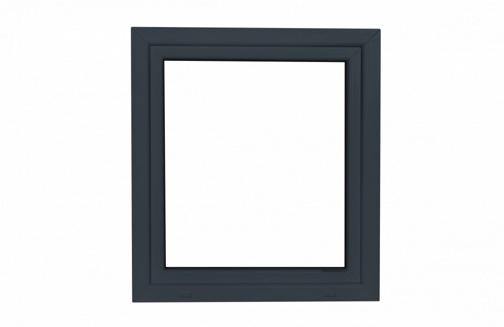 Kunststof antraciet kozijn b100 x h110 RAL7016, Kunststof, Raamkozijn, Niet ingevuld, Nieuw