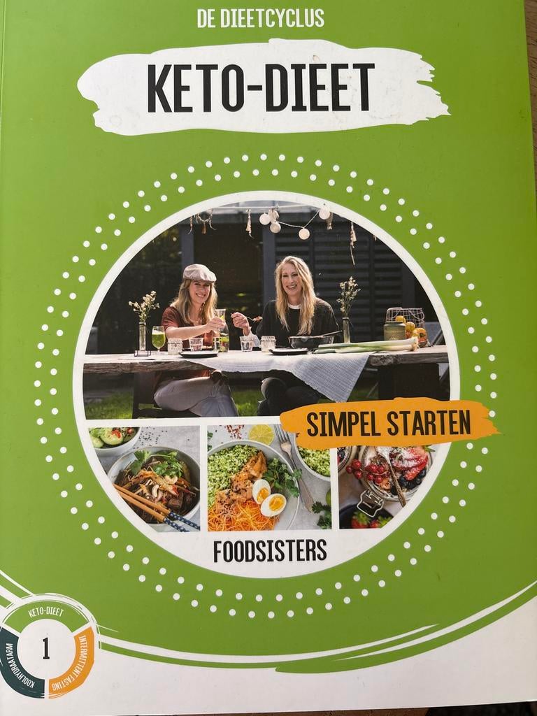 Keto-Dieet Simpel Starten - De Dieetcyclus Foodsisters, Ophalen of Verzenden, Zo goed als nieuw, Dieet en Voeding