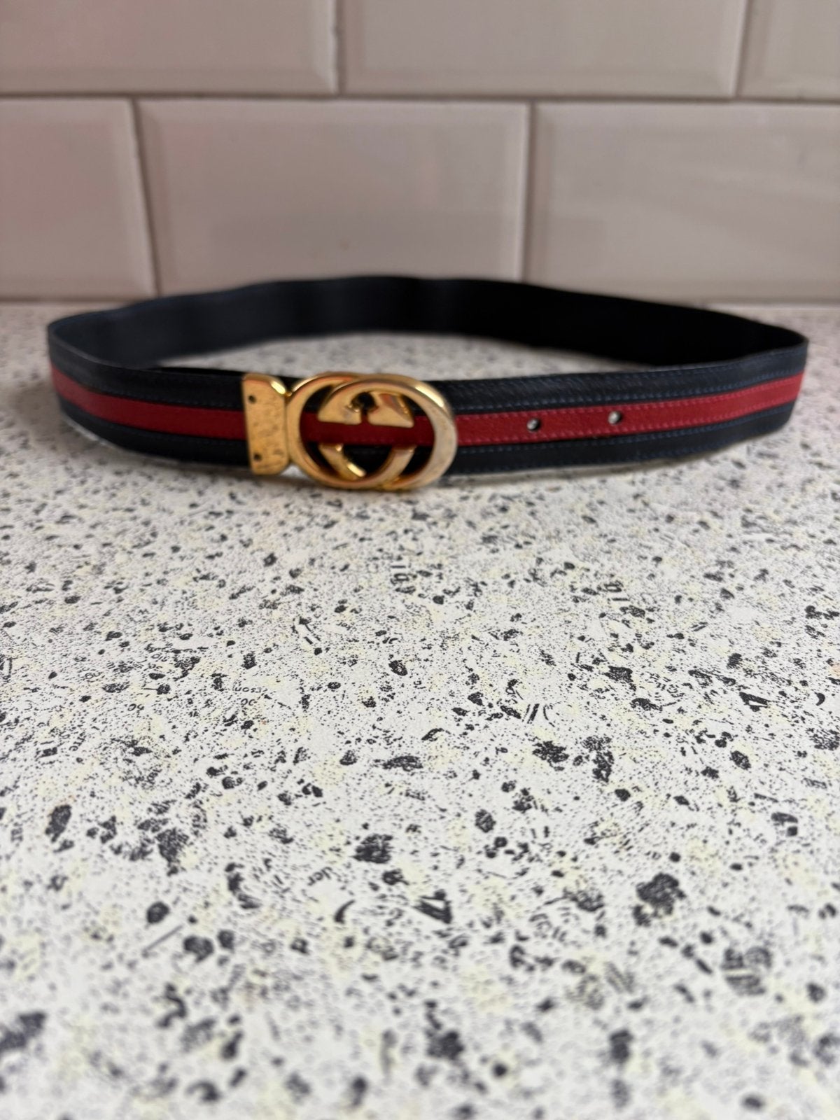 Gucci ceintuur/riem voor slanke dame, Kleding | Dames, Ophalen of Verzenden, Zo goed als nieuw, 90 tot 100 cm, 3 tot 5 cm