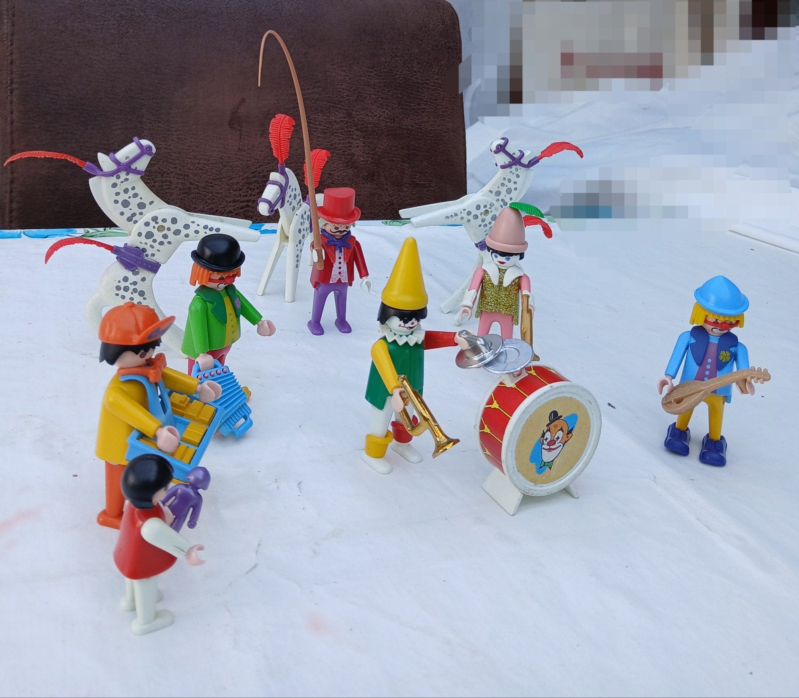 Playmobil, clowns, snoepverkoper en paardendressuur, Ophalen of Verzenden, Gebruikt