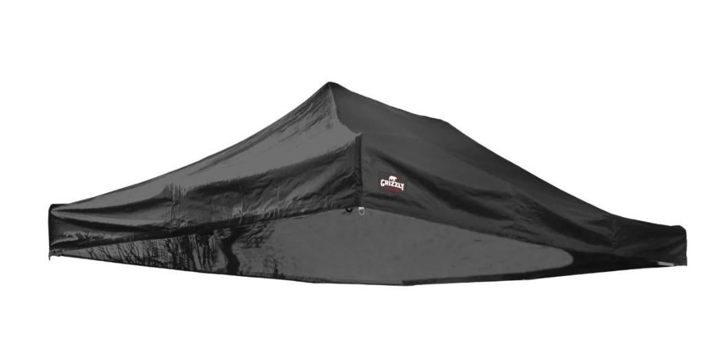 Los dak voor Grizzly Outdoor Vouwtent Zwart 3x4.5 PVC zeil, Gebruikt, Opvouwbaar, Partytent, Minder dan 4 meter