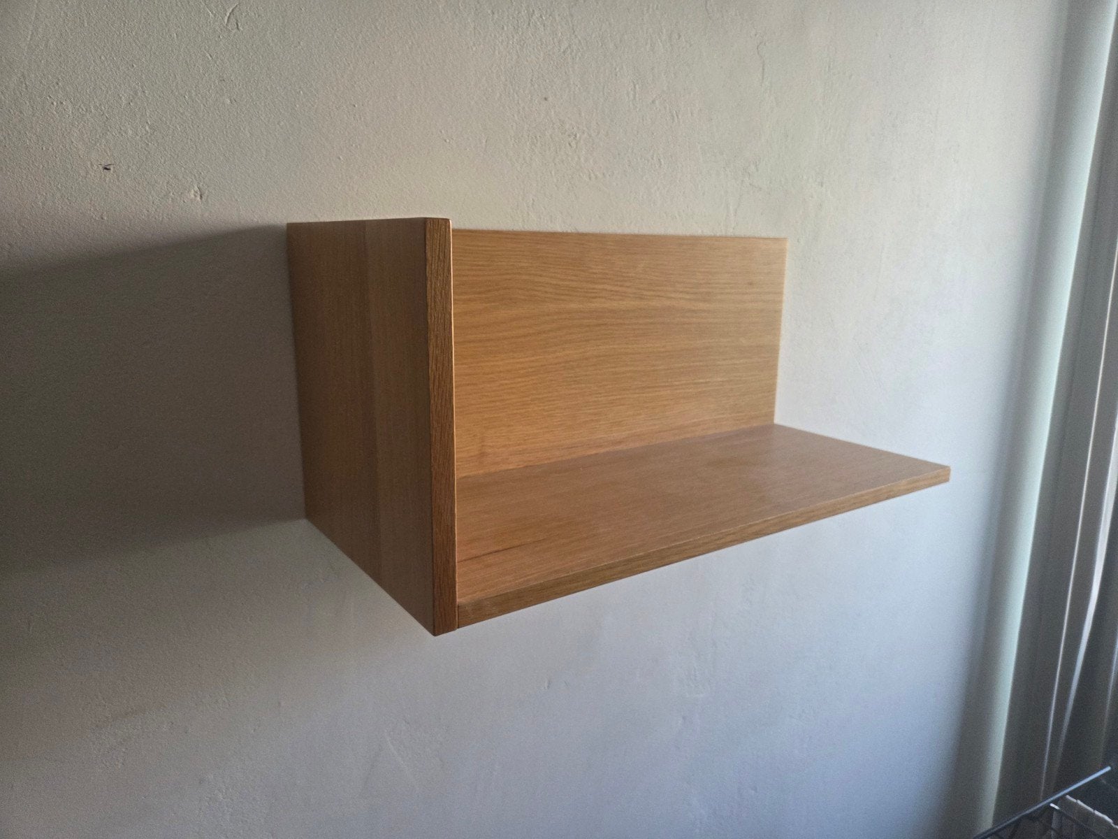 2 eiken houten wandplanken 60x25x25 cm, Ophalen, Gebruikt