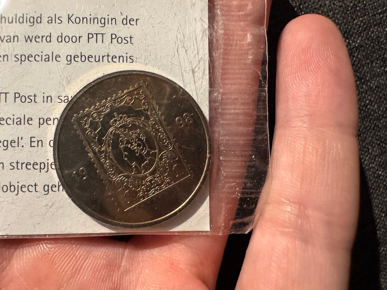 Speciale Postpenning Wilhelmina Inhuldiging 1898, Ophalen, Zilver, Overige waardes, Koningin Wilhelmina