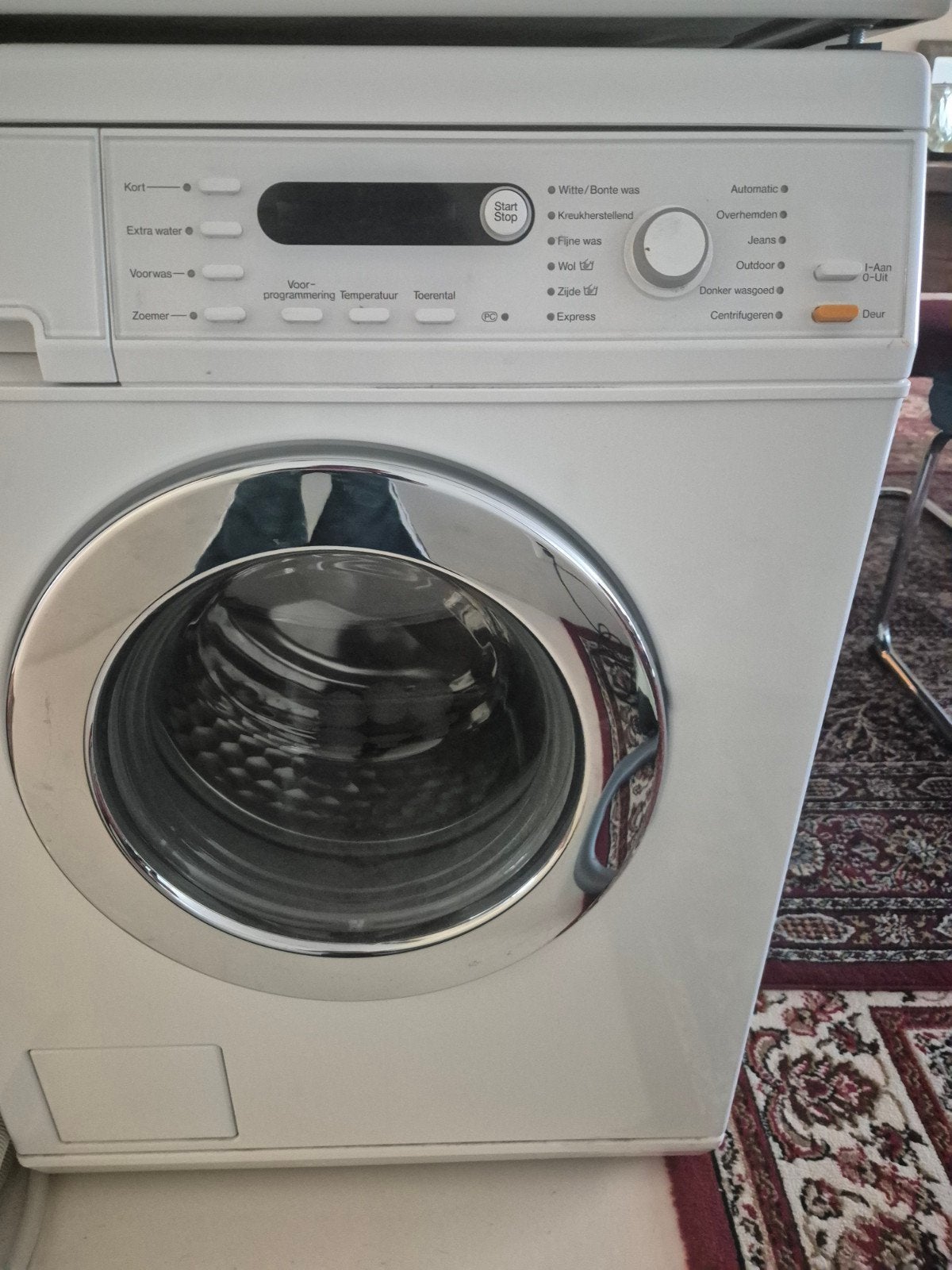 Miele Wasmachine (W3821) & Condensdroger (T8403C) set, 6 tot 8 kg, Ophalen, 1200 tot 1600 toeren, 85 tot 90 cm
