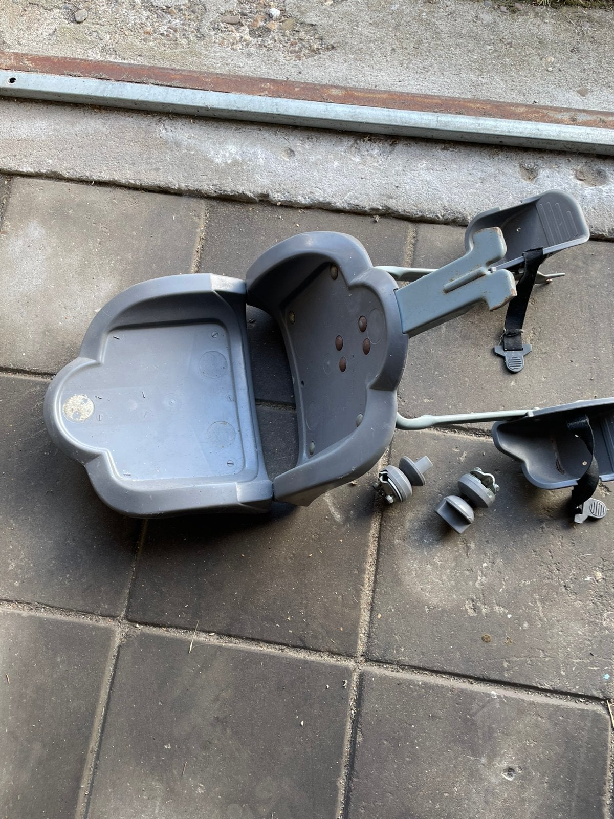 Kinderzitje op fiets, Gebruikt, Overige typen, Kunststof, Ophalen of Verzenden