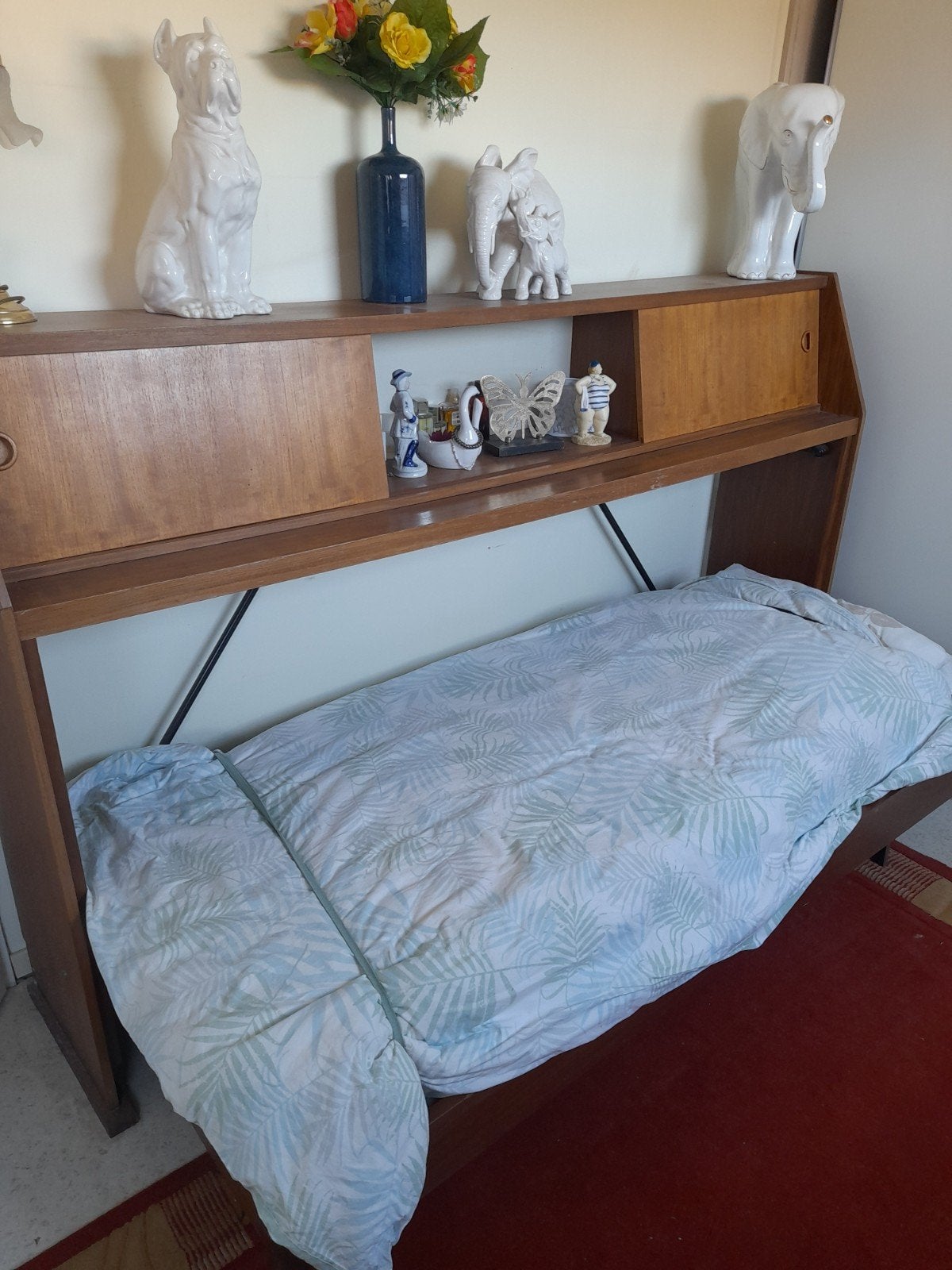 op klap bed, Ophalen, Gebruikt, Bruin, 190 cm of minder