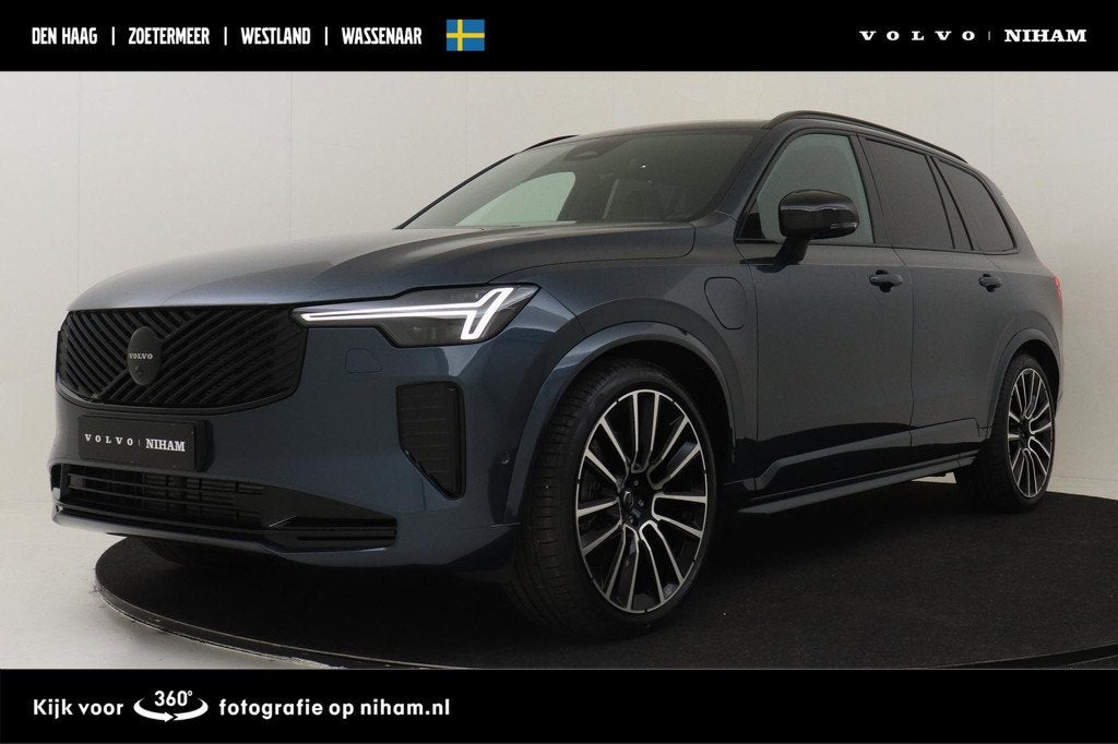 Volvo XC90 II T8 PLUG-IN HYBRID AWD ULTRA BLACK ED. EXEC. -P, 12 maanden, Euro 6, 4 cilinders, Blauw
