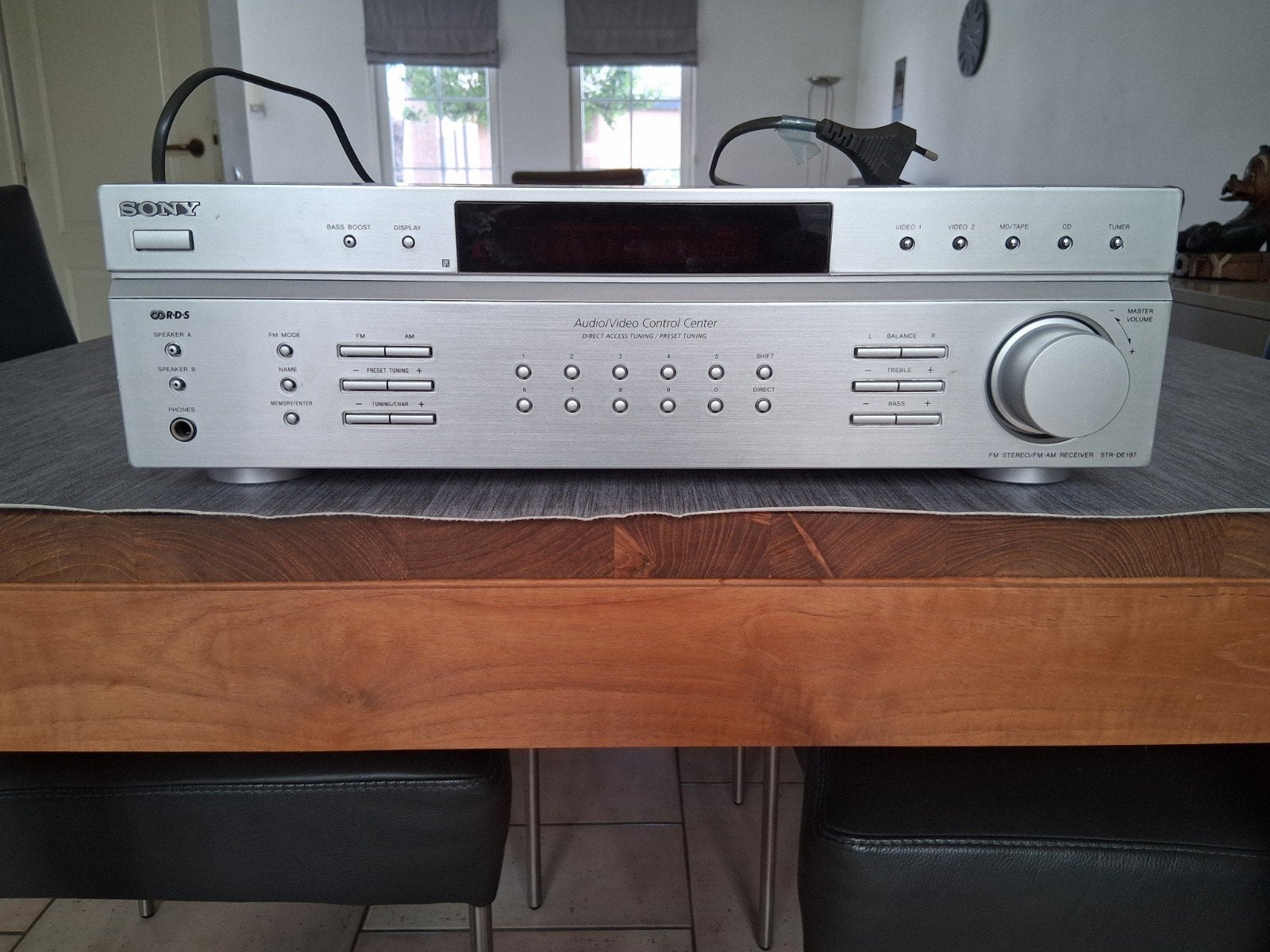 Sony STR-DE197 Stereo Receiver / Versterker (Zilver) - In go, Audio, Tv en Foto, Versterkers en Receivers, Ophalen of Verzenden