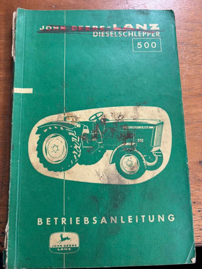 John deere lanz 500 duitse handleiding, Ophalen of Verzenden
