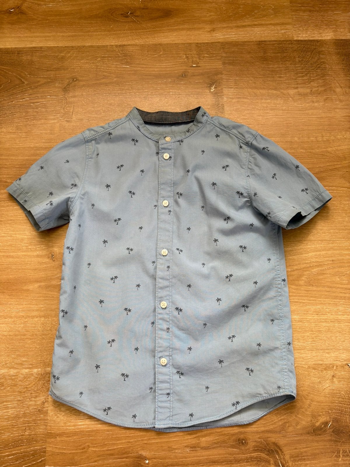 Overhemd kort mouw lichtblauw maat 122, Kinderen en Baby's, Kinderkleding | Maat 122, Ophalen of Verzenden, Overhemd of Blouse