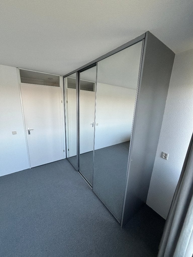 2 x schuifdeur kast met spiegeldeuren, Ophalen, Gebruikt, 200 cm of meer, 200 cm of meer