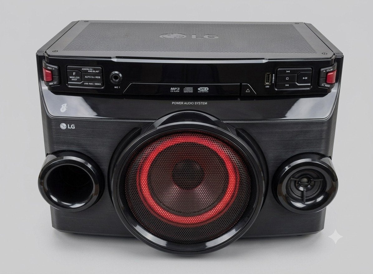 LG Power Audio System - Compacte Stereo met CD/MP3/USB, Audio, Tv en Foto, Stereo-sets, Gebruikt, MP3-aansluiting, Cd-speler, Ophalen