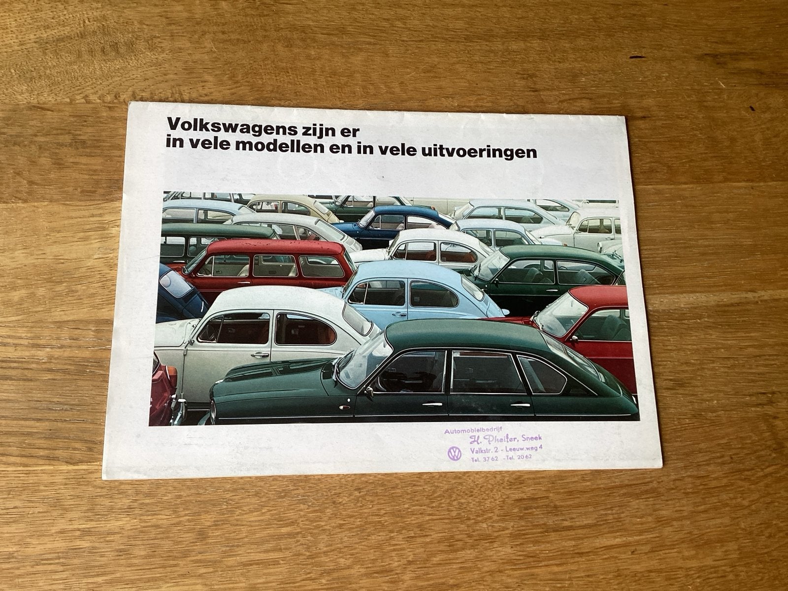 Volkswagen modellen Brochure - 1969, Ophalen of Verzenden, Gelezen, Volkswagen