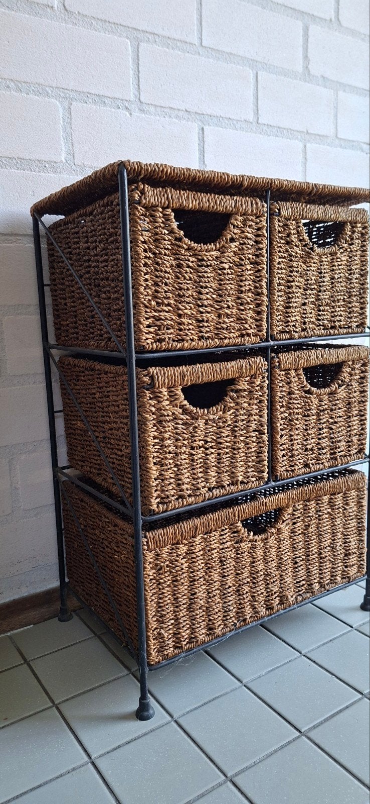 Rotan ladekastje met 5 laden, Ophalen, Gebruikt, 5 laden of meer, Landelijk, Bohemian