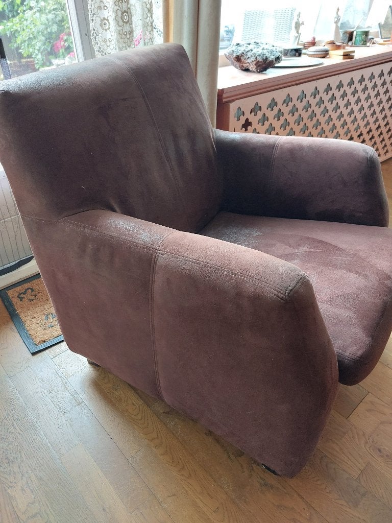 Gratis af te halen leren stoel, Huis en Inrichting, Fauteuils, Ophalen, Gebruikt, 50 tot 75 cm, Leer