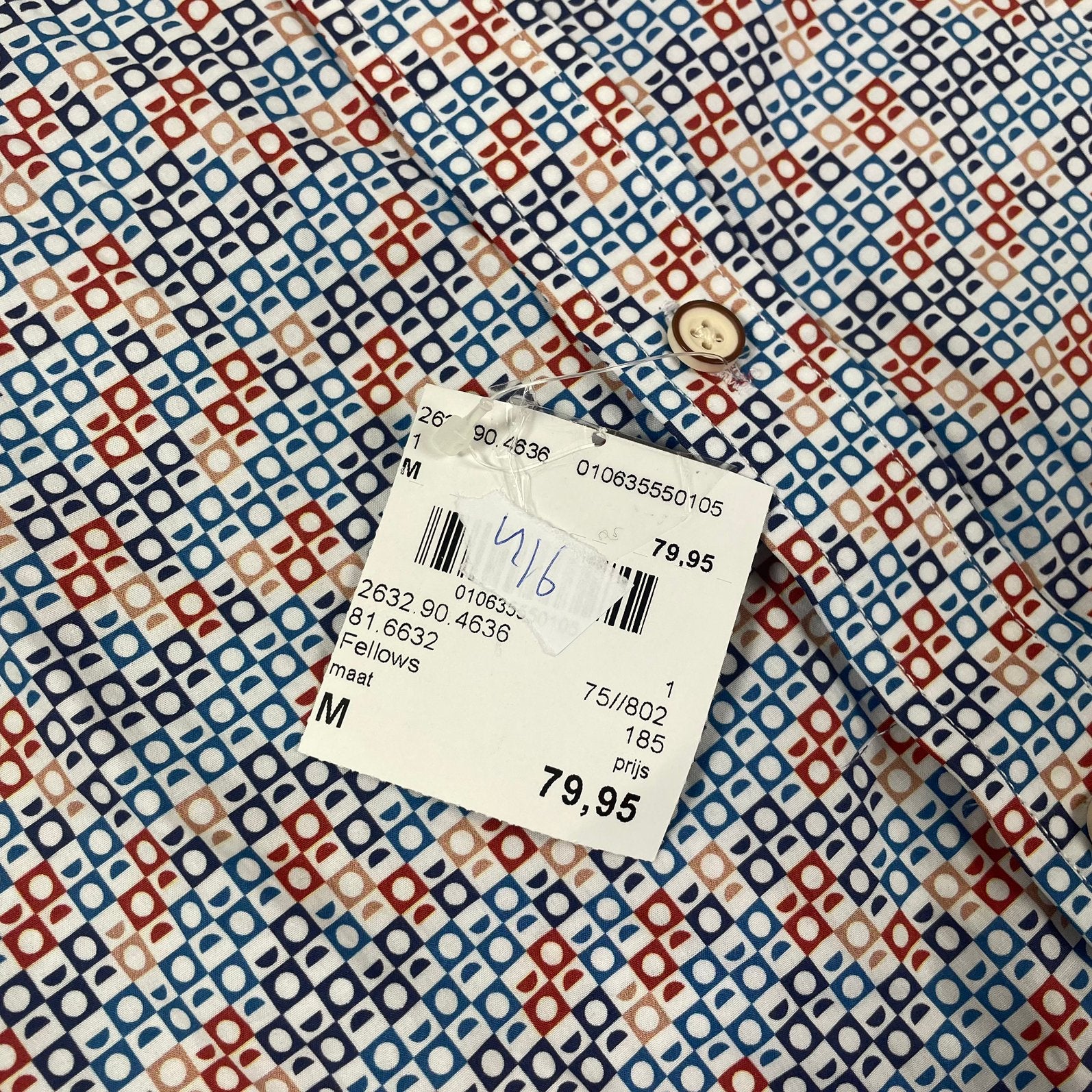 Fellows united overhemd shirt korte mouwen nieuw, ., Nieuw, Ophalen of Verzenden, .