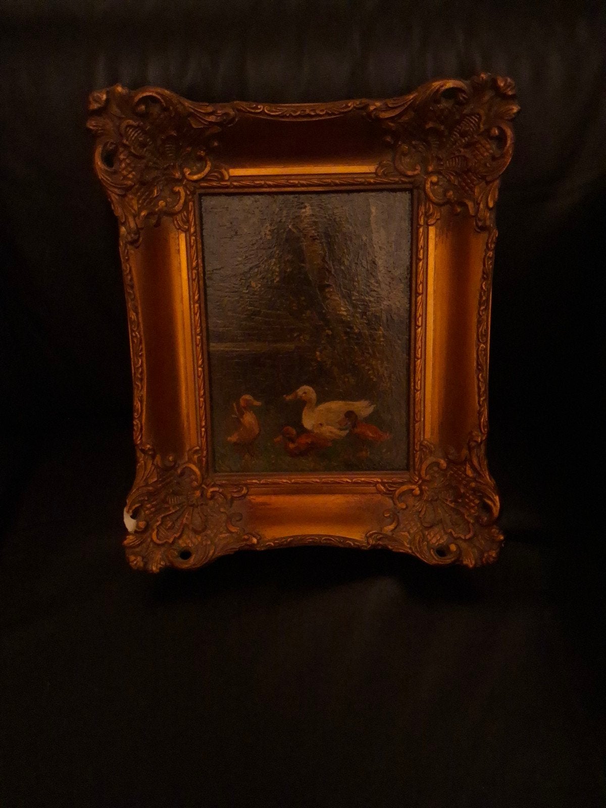 Constant Artz schilderij met eenden, Ophalen, Doek, Bijzondere lijst, Dieren