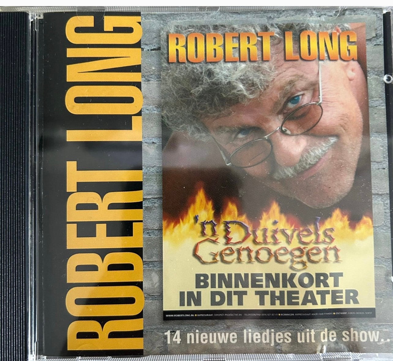 Robert Long ‘N Duivels Genoegen Cd Met Handtekening, Ophalen of Verzenden, Zo goed als nieuw, Cd of Plaat